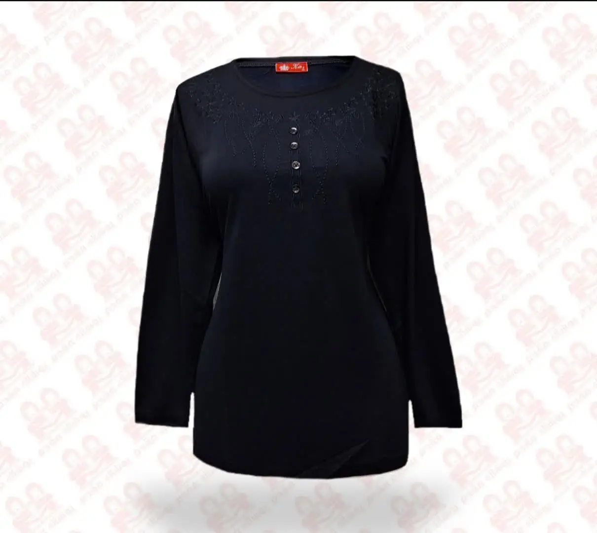 بلوز زنانه جودون مشکی کد2100-6392 سایز2XL
