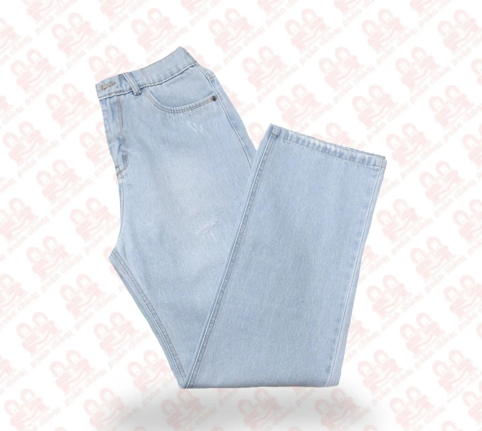 شلوار زنانه نیم بگ جین کد400-136 سایز48