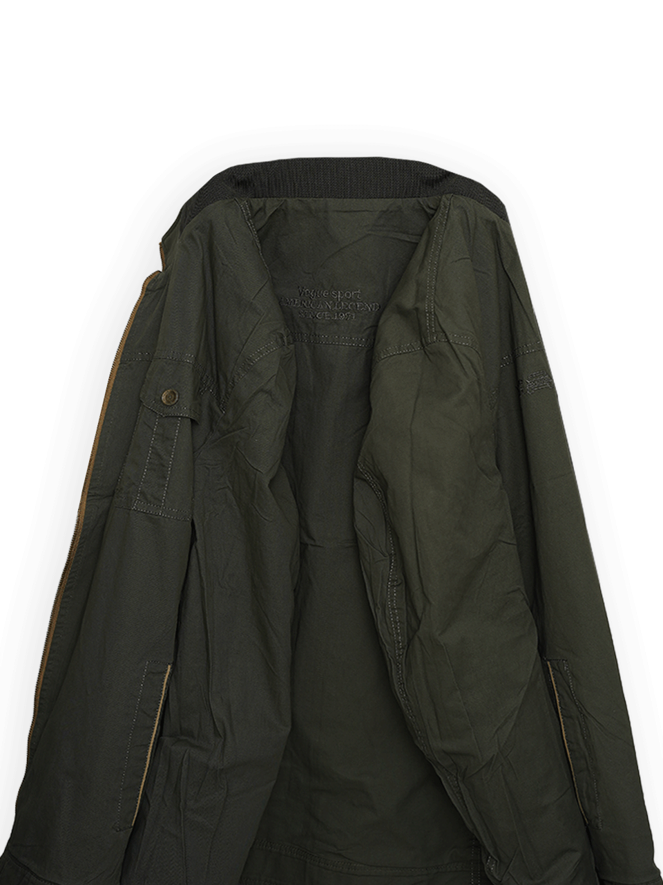 کاپشن بهاره مردانه دورو کتان جیپ کرم CN8543 سایز8XL
