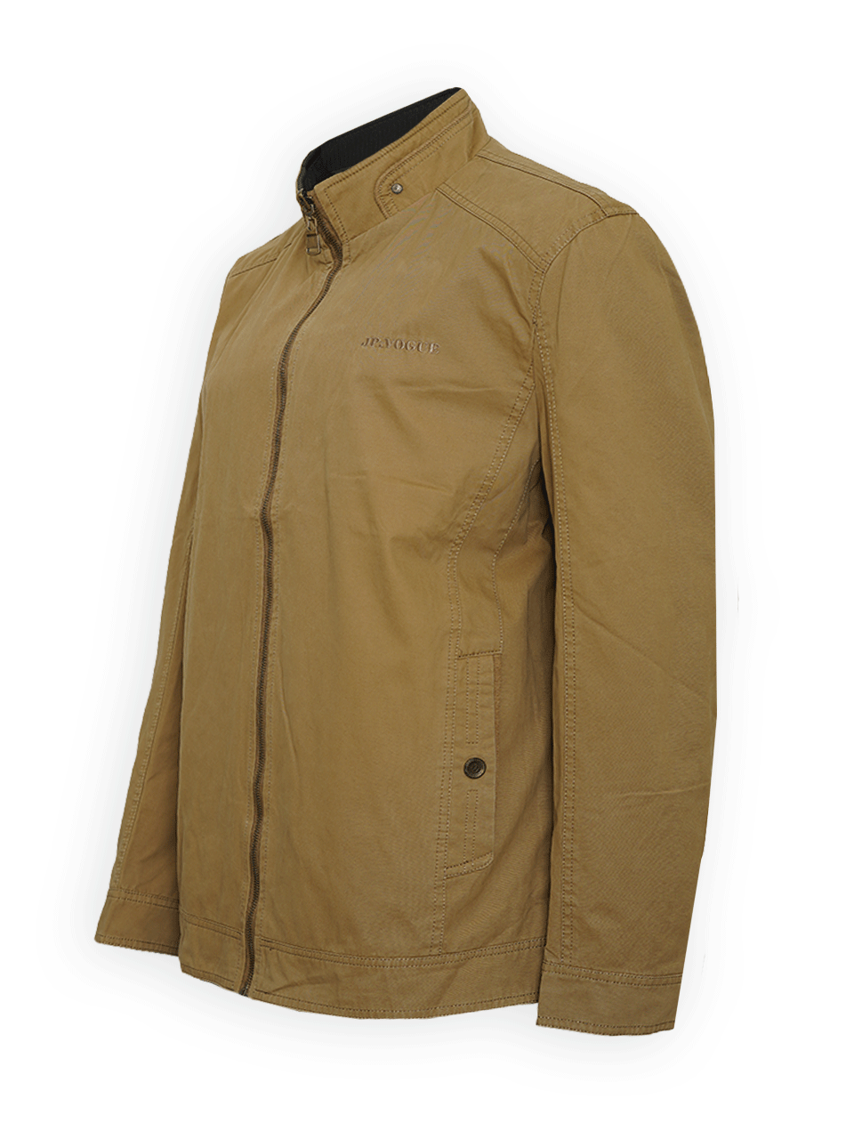 کاپشن بهاره مردانه دورو کتان جیپ کرم CN8543 سایز5XL