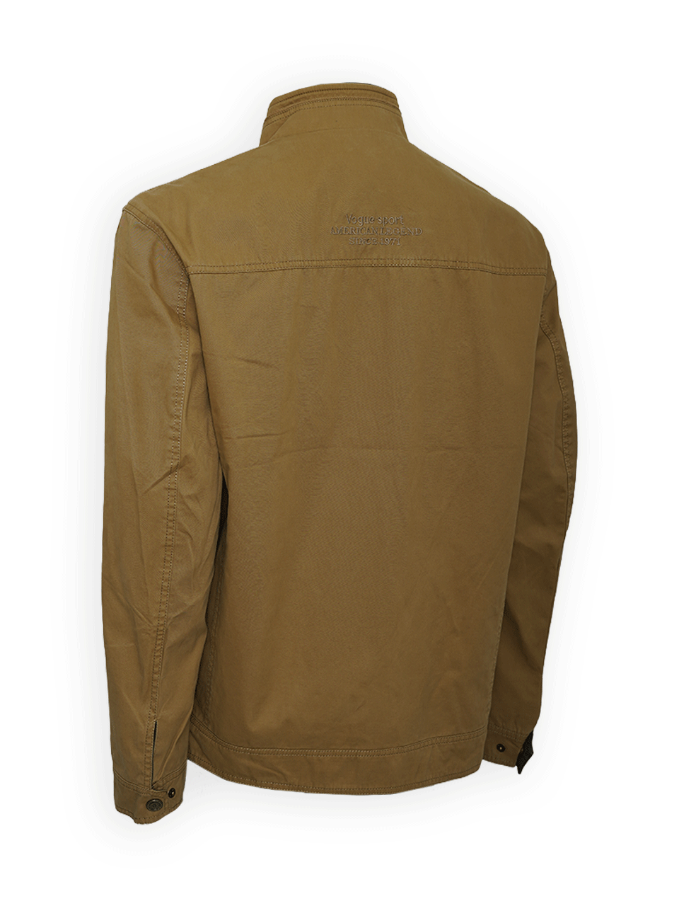 کاپشن بهاره مردانه دورو کتان جیپ کرم CN8543 سایز7XL