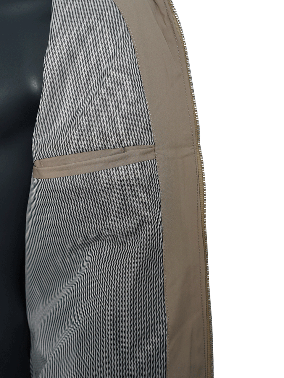 کاپشن بهاره مردانه میکرو کریستال کرم CN668 سایز2XL
