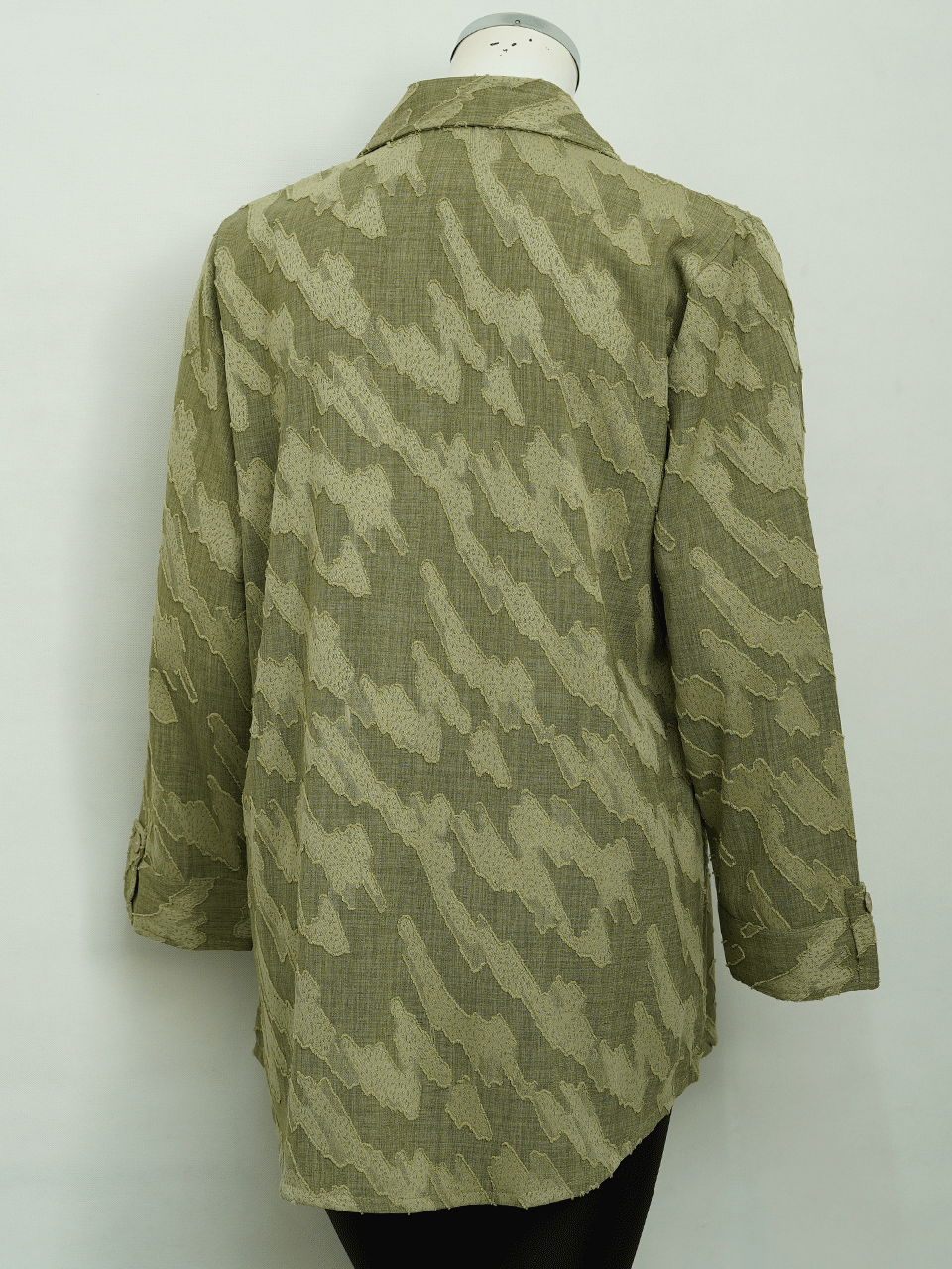 کت زنانه یقه دار جلو دکمه زاپ دار AV2323