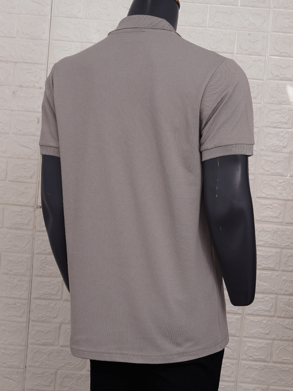 تیشرت مردانه یقه دار جودن سه دکمه خاکی AF سایزL