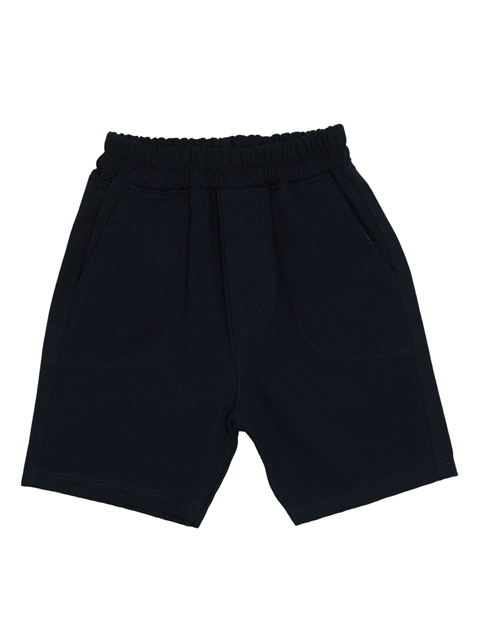 ست پسرانه تیشرت شلوارک یقه انگلیسی سرمه ای CT45713 سایز45