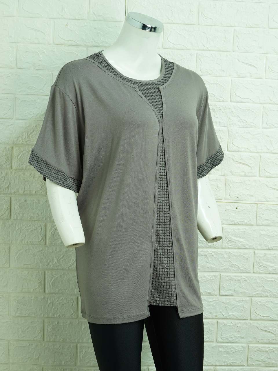 تیشرت زنانه طوسی AV2578